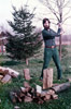 Chopping wood